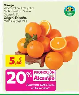 Alcampo Naranja oferta