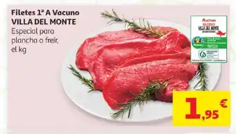 VILLA DEL MONTE Filetes 1ª A Vacuno