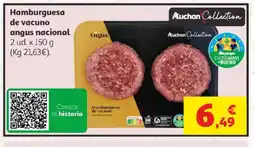Alcampo Hamburguesa de vacuno angus nacional oferta