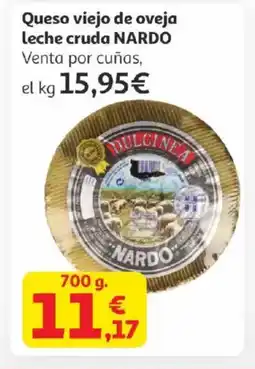 Alcampo NARDO Queso viejo de oveja leche cruda oferta