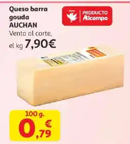 Alcampo AUCHAN Queso barra gouda oferta