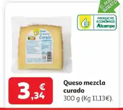 Alcampo Queso mezcla curado oferta