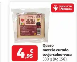 Alcampo Queso mezcla curado oveja-cabra-vaca oferta