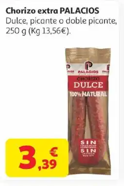 Alcampo PALACIOS Chorizo extra oferta