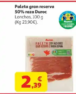Alcampo Paleta gran reserva 50% raza Duroc oferta