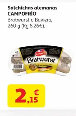 Alcampo CAMPOFRÍO Salchichas alemanas oferta