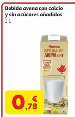 Alcampo Bebida avena con calcio y sin azúcares añadidos oferta