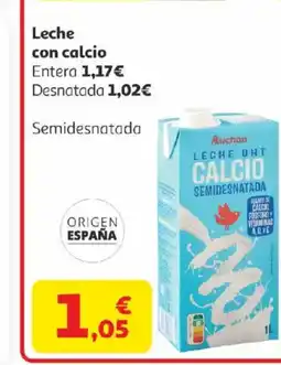 Alcampo Leche con calcio oferta