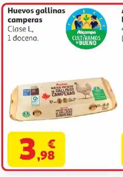 Alcampo Huevos gallinas camperas oferta
