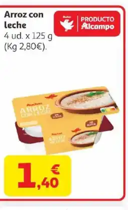 Alcampo Arroz con leche oferta
