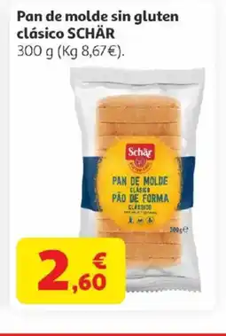 Alcampo SCHÄR Pan de molde sin gluten clásico oferta