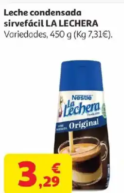 Alcampo LA LECHERA Leche condensada sirvefácil oferta