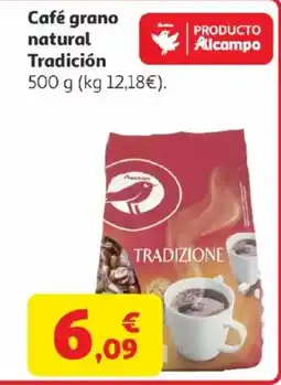 Alcampo Café grano natural Tradición oferta