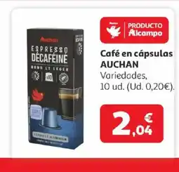 Alcampo AUCHAN Café en cápsulas oferta