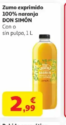 Alcampo DON SIMÓN Zumo exprimido 100% naranja oferta