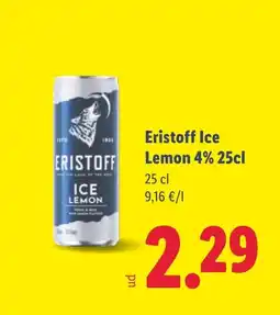 Lidl ERISTOFF Ice Lemon 4% oferta