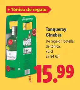 Lidl TANQUERAY Ginebra oferta