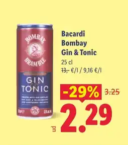 Lidl BACARDI Bombay Gin & Tonic oferta