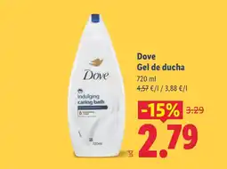 Lidl DOVE Gel de ducha oferta