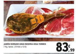 E.Leclerc Jamón serrano gran reserva vega tormes oferta