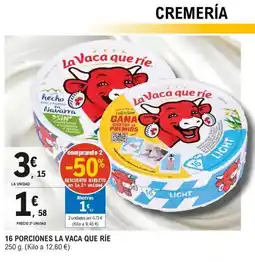 E.Leclerc LA VACA QUE RÍE 16 Porciones oferta