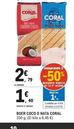E.Leclerc CORAL Boer coco o nata oferta