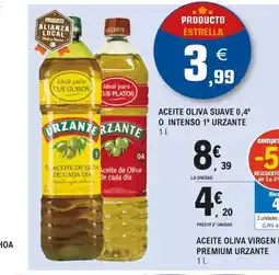 E.Leclerc URZANTE Aceite oliva suave 0,4° o intenso 1° oferta