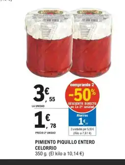 E.Leclerc CELORRIO Pimiento piquillo entero oferta