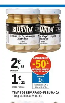 E.Leclerc BUJANDA Yemas de espárrago 6/8 oferta