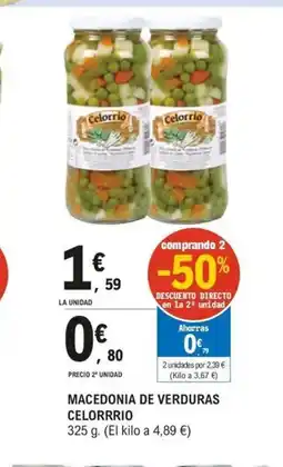 E.Leclerc CELORRRIO Macedonia de verduras oferta