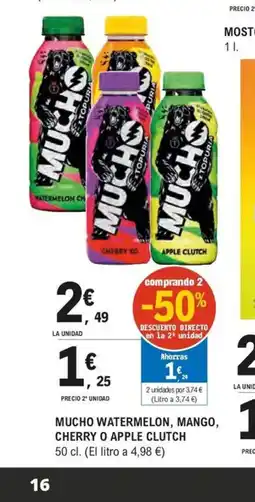 E.Leclerc Mucho watermelon, mango, cherry o apple clutch oferta