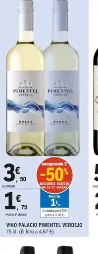 E.Leclerc Vino palacio pimentel verdejo oferta