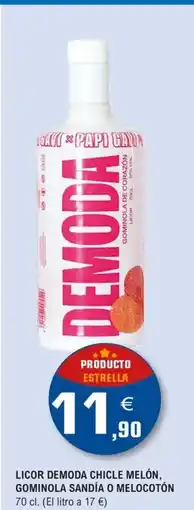 E.Leclerc Licor demoda chicle melón, gominola sandía o melocotón oferta