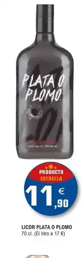 E.Leclerc PLATA O PLOMO Licor oferta