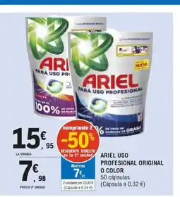E.Leclerc ARIEL Uso profesional original o color oferta