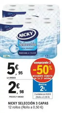 E.Leclerc NICKY Selección 3 capas oferta