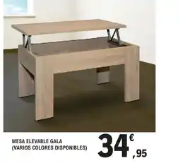 E.Leclerc Mesa elevable gala (varios colores disponibles) oferta