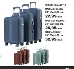 E.Leclerc Trolley numada t15 maleta de cabina 20" oferta