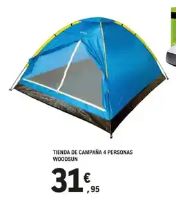 E.Leclerc Tienda de campaña 4 personas woodsun oferta