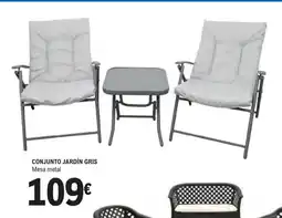 E.Leclerc Conjunto jardín gris oferta