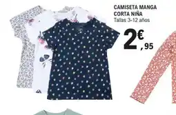E.Leclerc Camiseta manga corta niña oferta