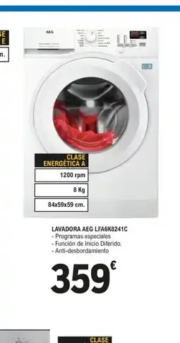 E.Leclerc AEG Lavadora lfa6k8241c oferta
