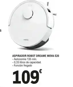 E.Leclerc DREAME Aspirador robot mova e20 oferta