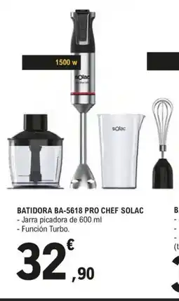 E.Leclerc SOLAC Batidora ba-5618 pro chef oferta