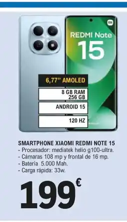 E.Leclerc XIAOMI REDMI NOTE 15 Smartphone oferta