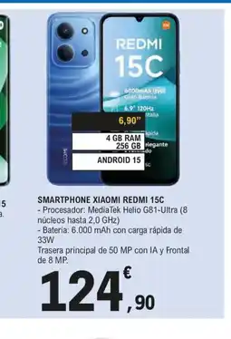 E.Leclerc XIAOMI REDMI 15C Smartphone oferta