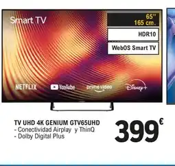 E.Leclerc Tv uhd 4k genium gtv65uhd oferta