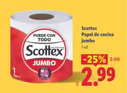Lidl SCOTTEX Papel de cocina jumbo oferta