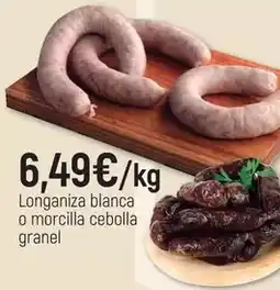 CoMarket Longaniza blanca o morcilla cebolla granel oferta