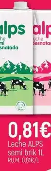 CoMarket Alps - leche semi oferta